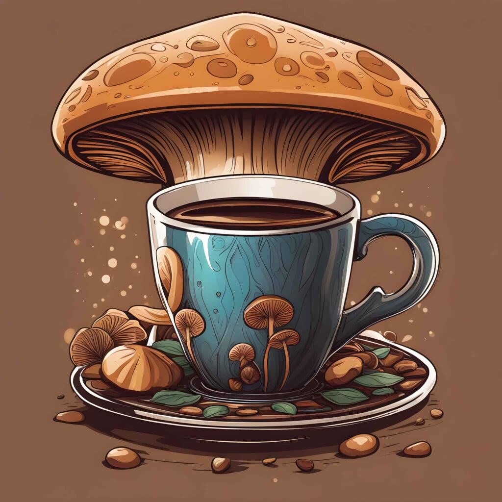 Mushroom coffee