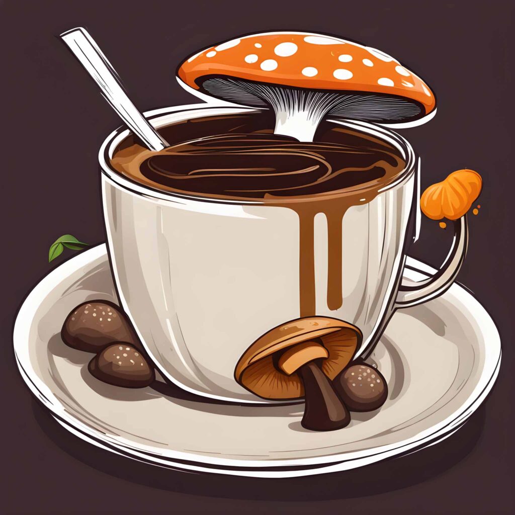 coffee with mushroom
