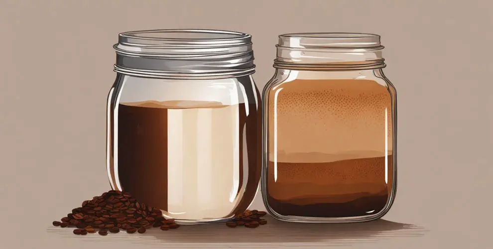 Are there specific types of mason jars that are more suitable for holding hot beverages like coffee?