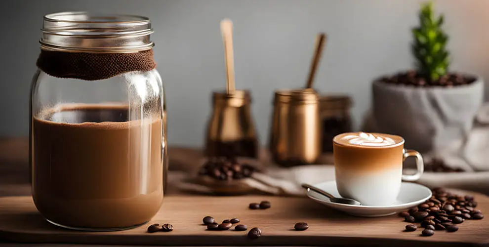 What are the benefits of using a mason jar for hot coffee as opposed to traditional coffee cups or travel mugs?